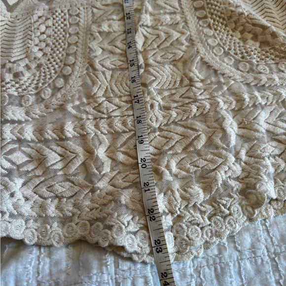 Anthropologie Cream Lace Blouse - Picture 5 of 5